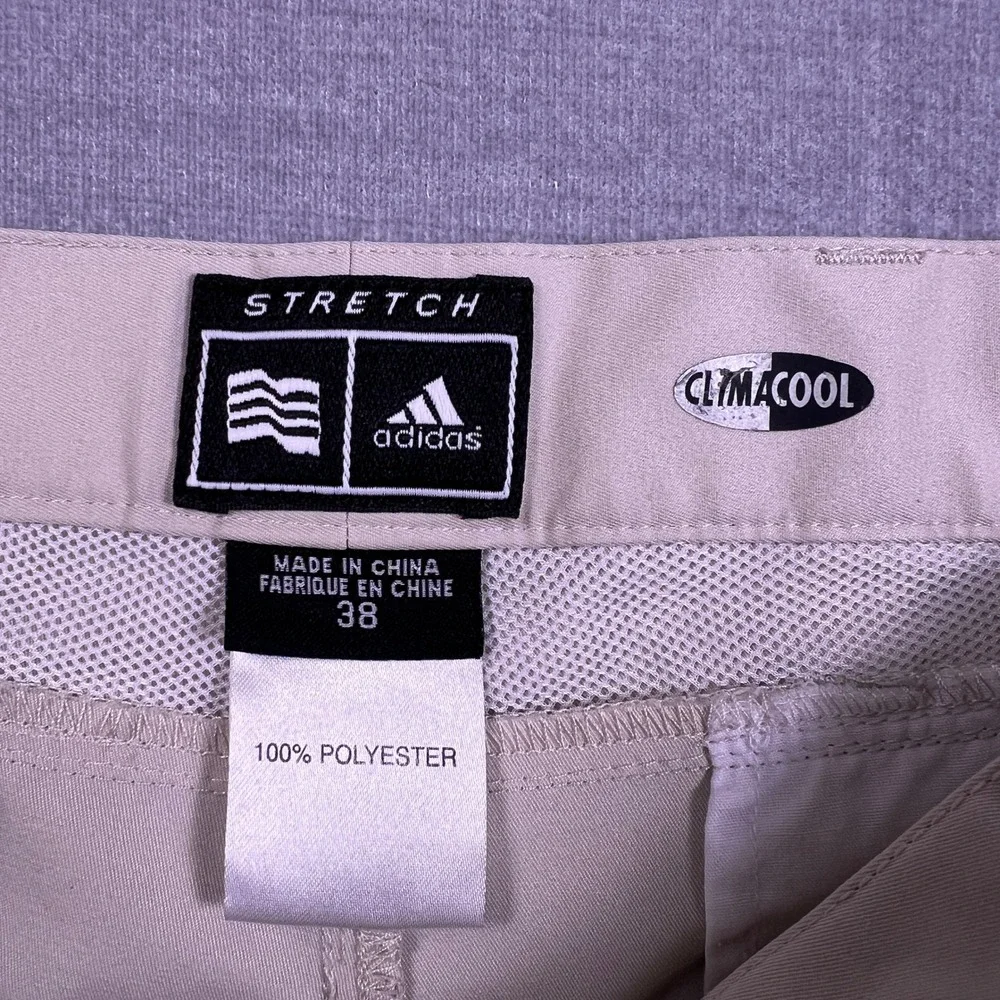 Adidas‎ ClimaCool Stretch Mid Rise Golf Shorts Mens 38 Khaki Tan AE7002